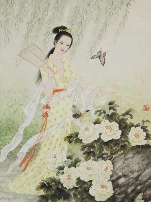 绝美女人站姿画