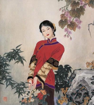 110幅站立女人画