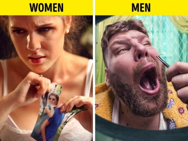 美女和男人差别图片