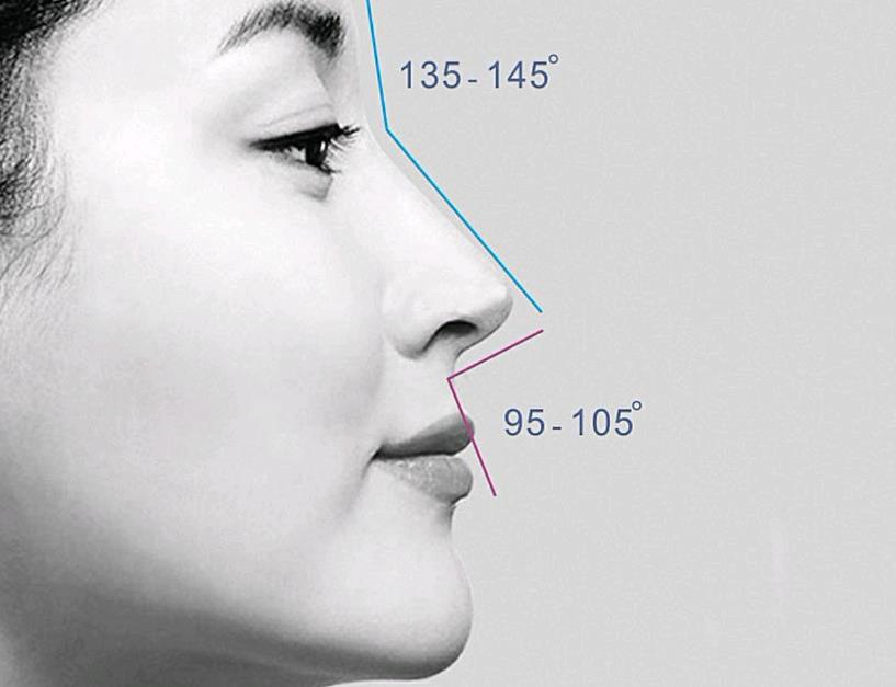 希腊鼻的特点就是鼻梁窄长平直,从侧面看鼻子的线条呈直线,鼻根很高