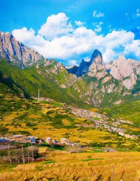 大山深处世外桃源图片，大山深处美景真实照片