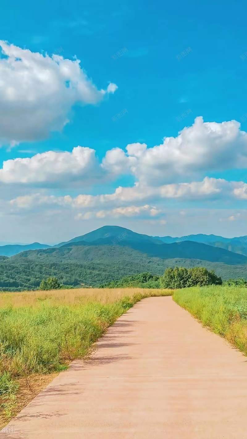 農村迷人風景圖片,鄉間小路唯美意境圖片