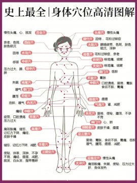 穴位图大全高清大图，穴位详细图解